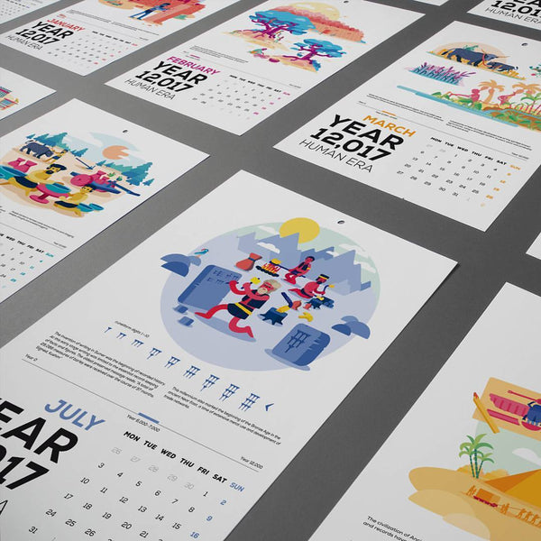 12,017 Human Era Calendar the kurzgesagt shop