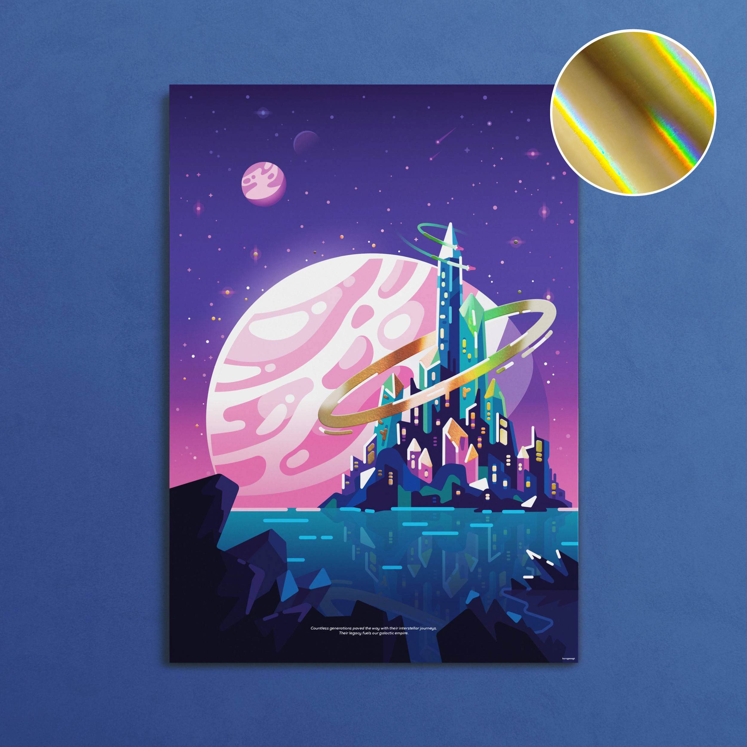 Space & Astronomy Posters – Elaborately Illustrated, Printed with Shiny ...