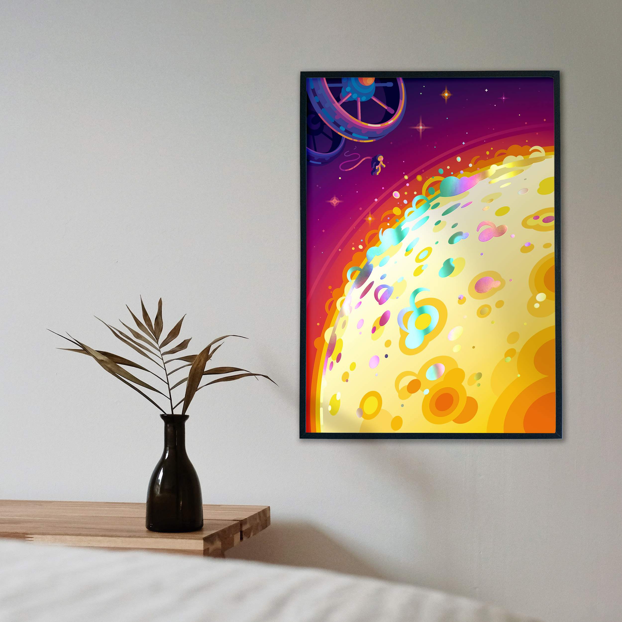 Exploring Stars Exploring the Stars – Shiny Foil Poster – the kurzgesagt shop