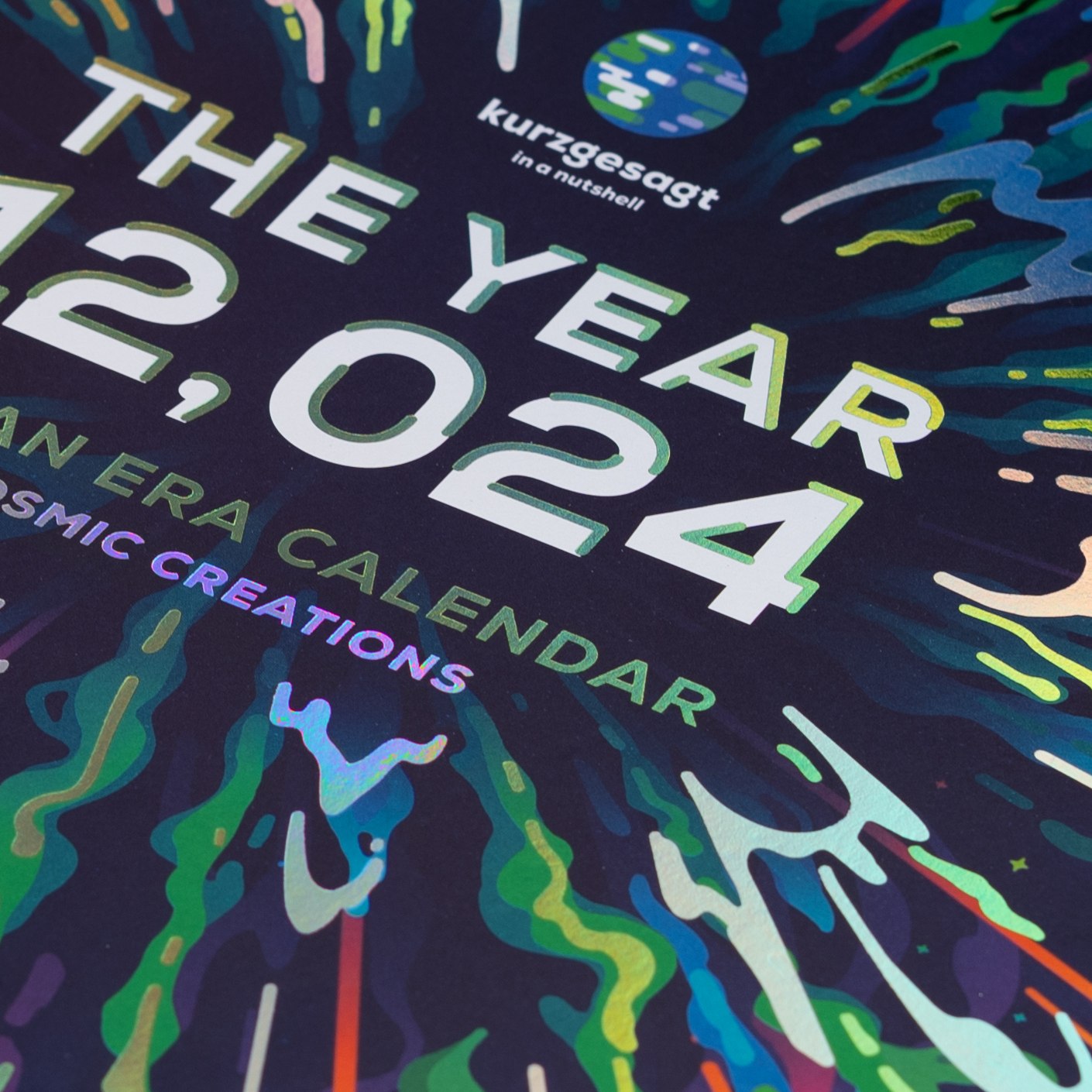 12,024 Human Era Calendar Cosmic Creations the kurzgesagt shop