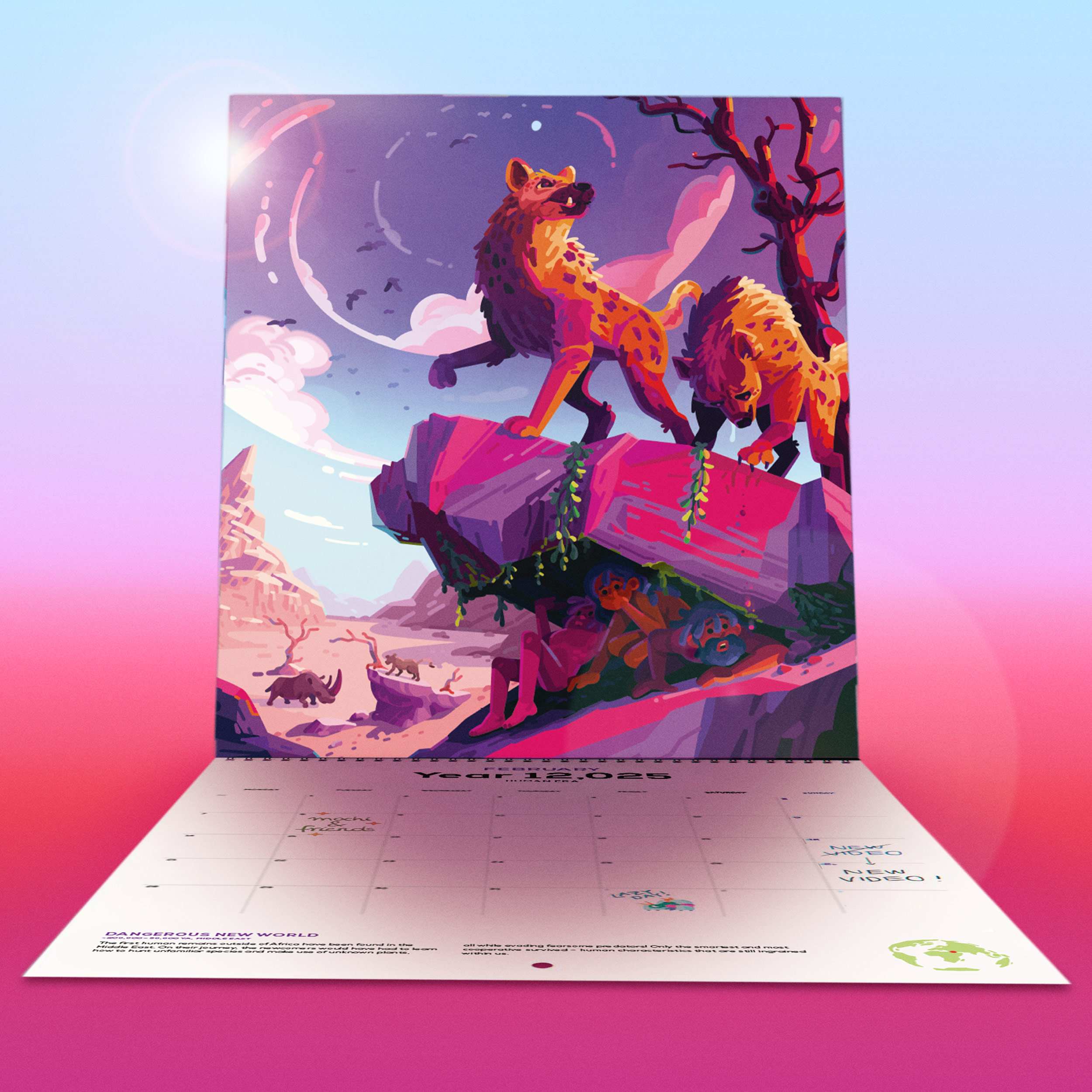 12,025 Human Era Calendar the kurzgesagt shop
