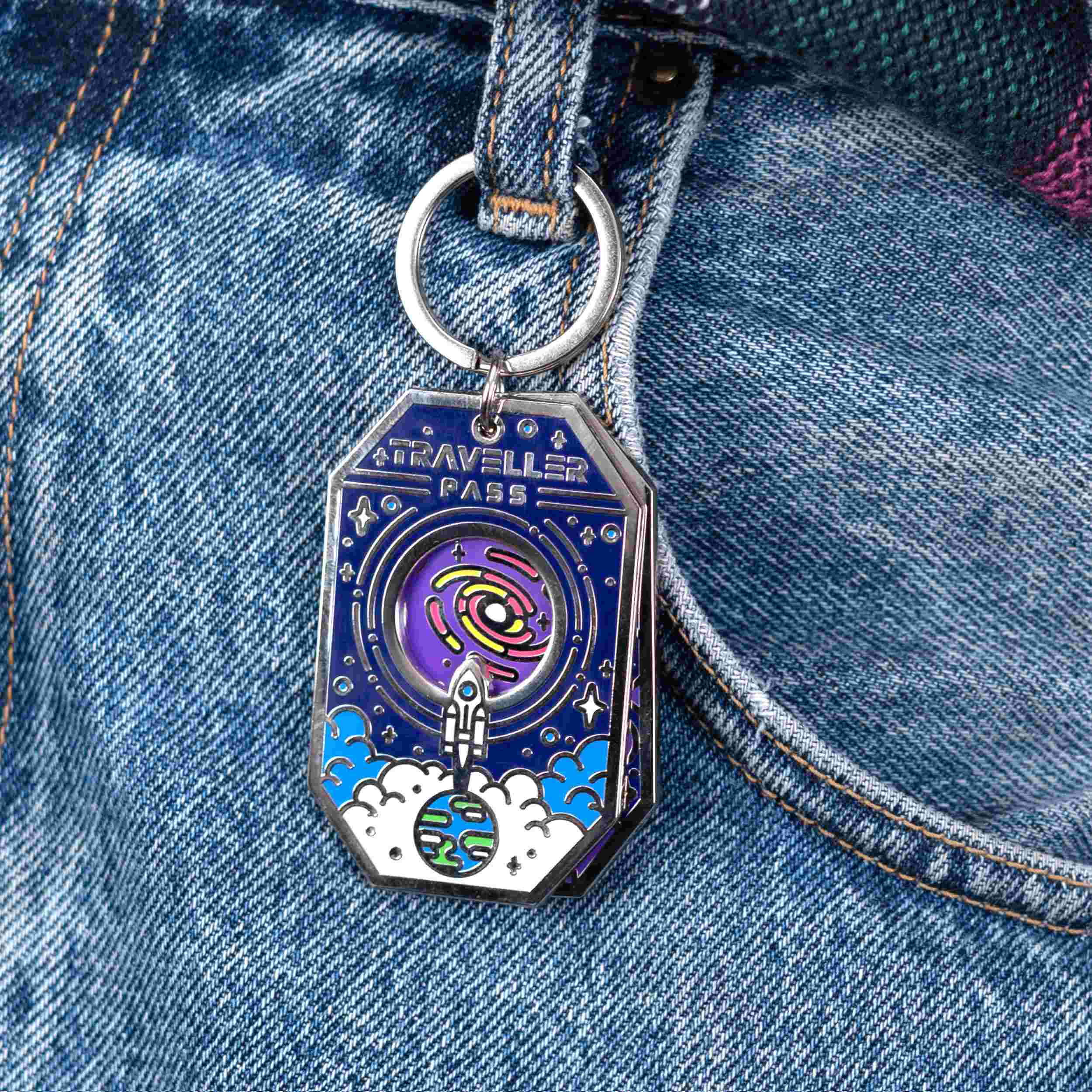 Traveller’s Pass Keychain – the kurzgesagt shop