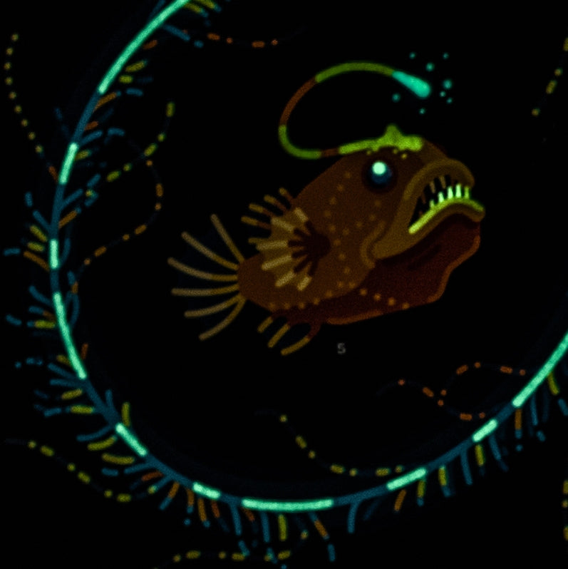 Glowing Creatures Poster (Glow in the Dark) – the kurzgesagt shop